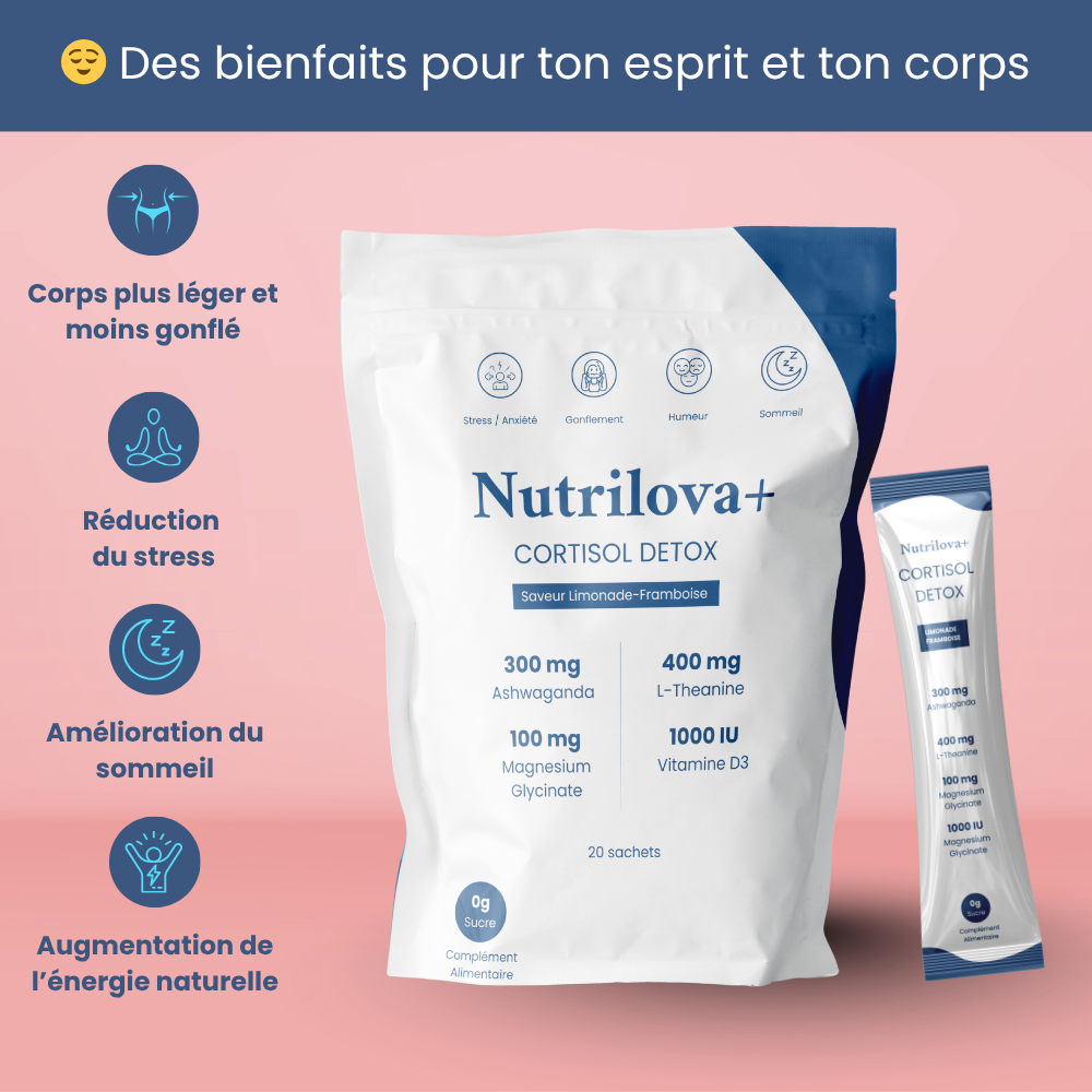 Sereni+ Supracalm® – Mélange à boire pour équilibrer le cortisol