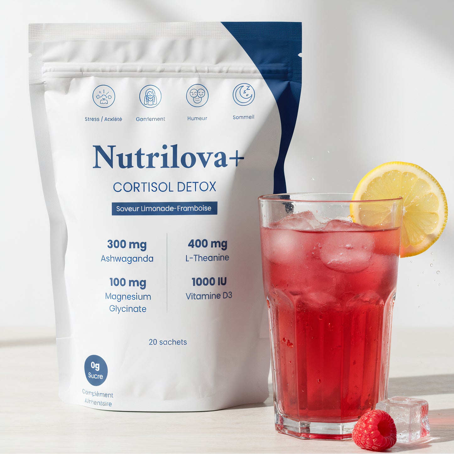 Sereni+ Supracalm® – Mélange à boire pour équilibrer le cortisol